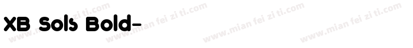 XB Sols Bold字体转换
